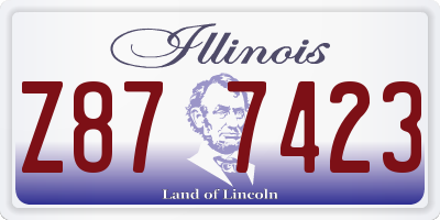 IL license plate Z877423
