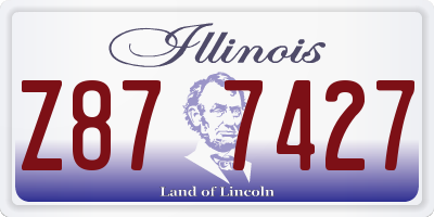 IL license plate Z877427