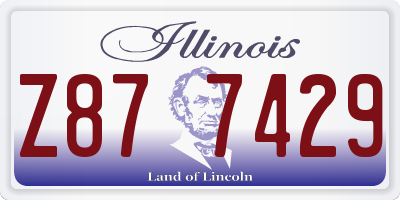 IL license plate Z877429