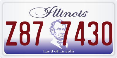 IL license plate Z877430