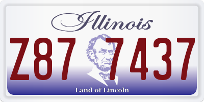 IL license plate Z877437