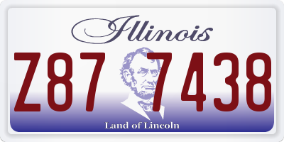 IL license plate Z877438