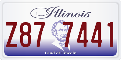 IL license plate Z877441