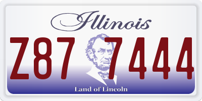 IL license plate Z877444
