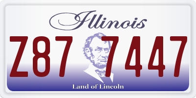 IL license plate Z877447