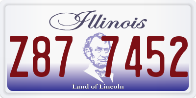 IL license plate Z877452