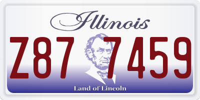 IL license plate Z877459