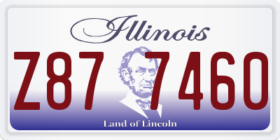 IL license plate Z877460