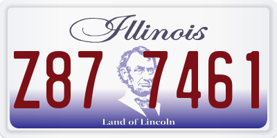 IL license plate Z877461