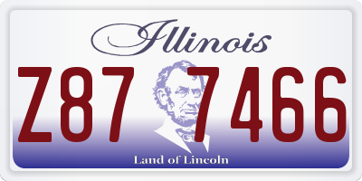 IL license plate Z877466