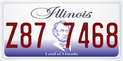 IL license plate Z877468