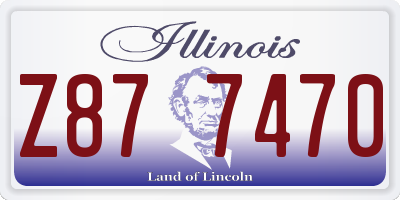 IL license plate Z877470