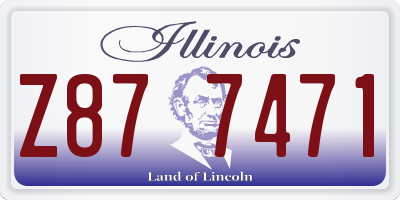 IL license plate Z877471