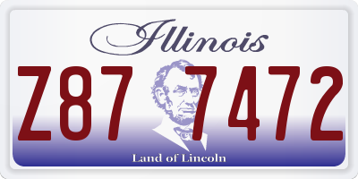 IL license plate Z877472