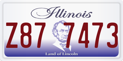 IL license plate Z877473