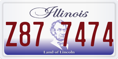 IL license plate Z877474