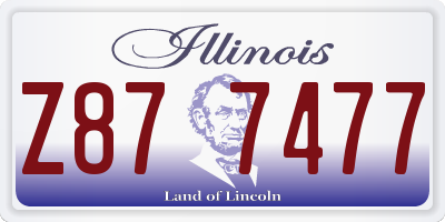 IL license plate Z877477