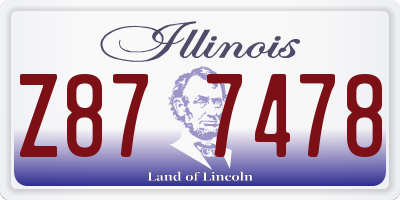 IL license plate Z877478