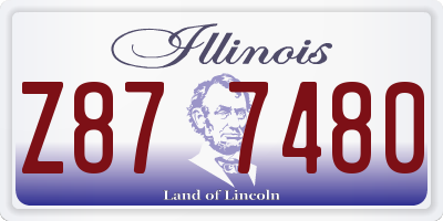 IL license plate Z877480