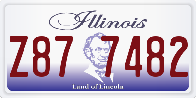IL license plate Z877482
