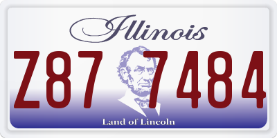 IL license plate Z877484