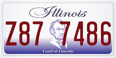 IL license plate Z877486