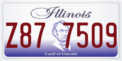 IL license plate Z877509