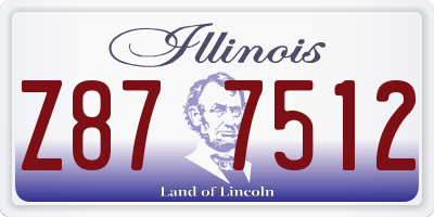 IL license plate Z877512