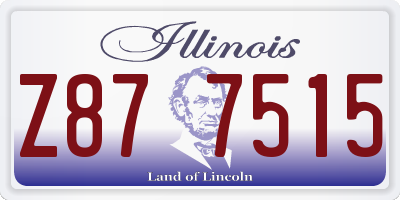 IL license plate Z877515