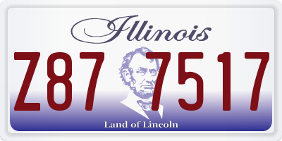 IL license plate Z877517