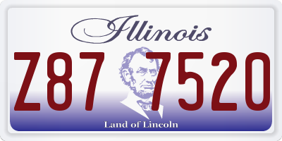 IL license plate Z877520