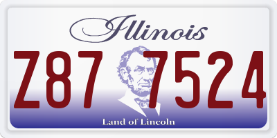 IL license plate Z877524