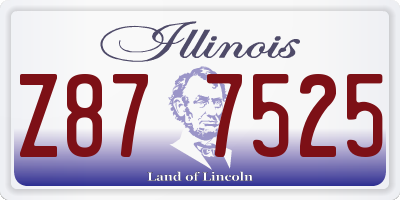 IL license plate Z877525