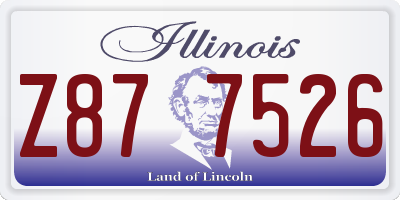IL license plate Z877526