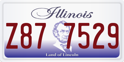 IL license plate Z877529
