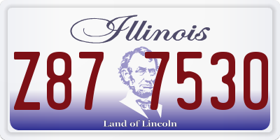 IL license plate Z877530
