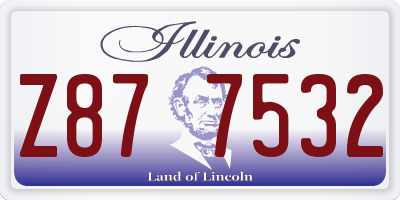 IL license plate Z877532