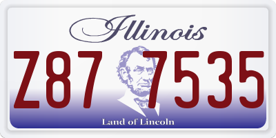 IL license plate Z877535