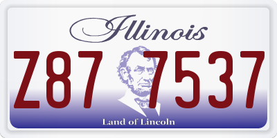 IL license plate Z877537