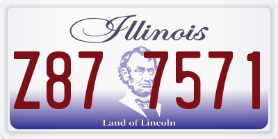 IL license plate Z877571