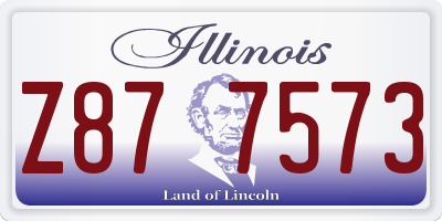 IL license plate Z877573