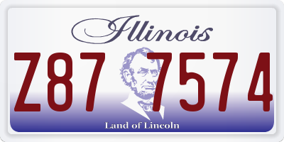 IL license plate Z877574