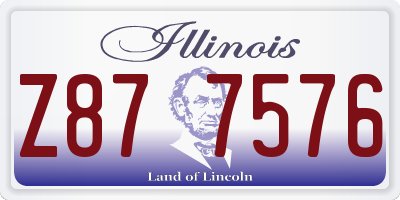 IL license plate Z877576