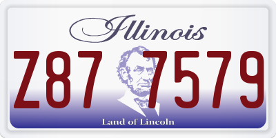 IL license plate Z877579