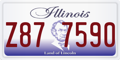 IL license plate Z877590