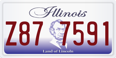 IL license plate Z877591