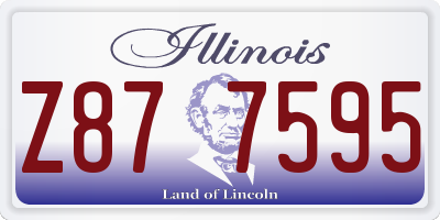 IL license plate Z877595