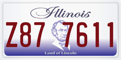 IL license plate Z877611