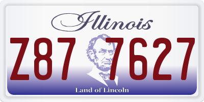 IL license plate Z877627