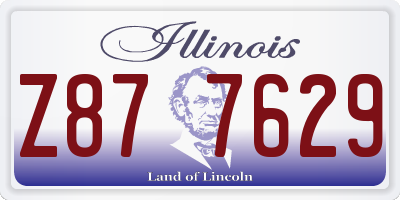 IL license plate Z877629